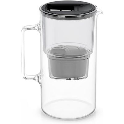 Wessper Carafe 3L, Carafe Filtrante pour eau Remplacement de Dafi Unimax Aquaphor A5 BRITA Maxtra+ PHILIPS AWP212/10 Réduction du calcaire, du chlore Carafe filtrante + filtre à eau Noir Wessper Carafe 3L, Carafe Filtrante pour eau Remplacement de Dafi Unimax Aquaphor A5 BRITA Maxtra+ PHILIPS AWP212/10 Réduction du calcaire, du chlore Carafe filtrante + filtre à eau Noir
