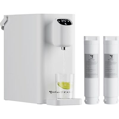 SusGreenable RO Distributeur d'eau chaude, réservoir d'eau de 2,4 l, auto-nettoyage, 5 niveaux de température, chauffage 3 secondes, filtre à 4 niveaux, fonctions de sécurité intelligentes SusGreenable RO Distributeur d'eau chaude, réservoir d'eau de 2,4 l, auto-nettoyage, 5 niveaux de température, chauffage 3 secondes, filtre à 4 niveaux, fonctions de sécurité intelligentes