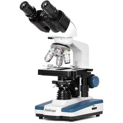 AmScope Microscope binoculaire LED 40X-2500X avec scène mécanique 3D + appareil photo numérique USB B120C-E AmScope Microscope binoculaire LED 40X-2500X avec scène mécanique 3D + appareil photo numérique USB B120C-E