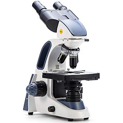 SWIFT SW380B 40X-2000X Grossissement Binoculaire Microscope de laboratoire pour la recherche avec grand angle 10X et 25X Oculaire Table d'objets mécanique Abbe Condensateur Mise au point ultra précise SWIFT SW380B 40X-2000X Grossissement Binoculaire Microscope de laboratoire pour la recherche avec grand angle 10X et 25X Oculaire Table d'objets mécanique Abbe Condensateur Mise au point ultra précise