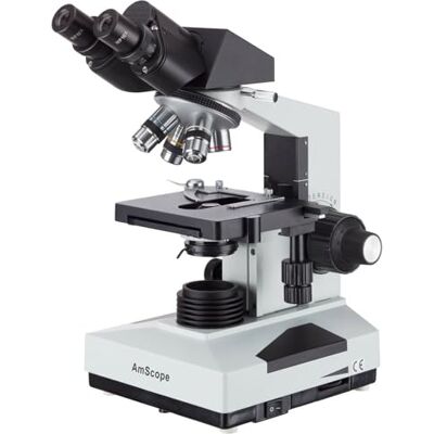 AmScope B490 Microscope biologique composé vétérinaire 40x-1000x AmScope B490 Microscope biologique composé vétérinaire 40x-1000x