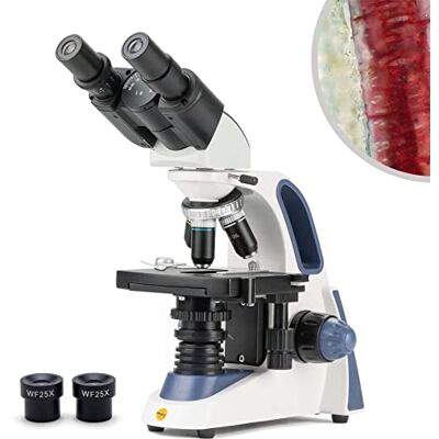 SWIFT SW380B Microscope Binoculaire Professionnel 40X-2500X avec tête Siedentopf et l'oculaires 10X et 25X SWIFT SW380B Microscope Binoculaire Professionnel 40X-2500X avec tête Siedentopf et l'oculaires 10X et 25X