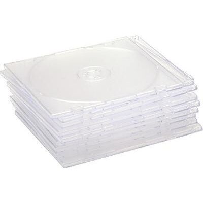 Compucessory CCS907948 Lot de 10 boîtiers slim pour CD 125 mm x 5 mm x 124 mm Transparent (Import Royaume Uni) Compucessory CCS907948 Lot de 10 boîtiers slim pour CD 125 mm x 5 mm x 124 mm Transparent (Import Royaume Uni)