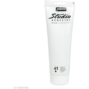 Peinture acrylique Pébéo Studio High Viscosity - 250 ml Blanc Peinture acrylique Pébéo Studio High Viscosity - 250 ml Blanc