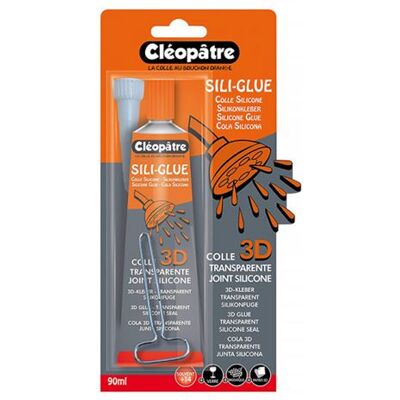 Colle silicone avec embout précision - 80 ml - Cléopâtre Colle silicone avec embout précision - 80 ml - Cléopâtre
