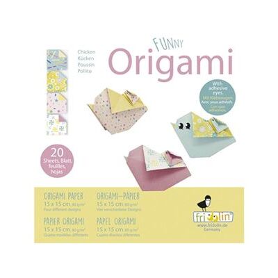 Fridolin origami Pliage de poulet 15 x 15 cm 20 pièces multicolore Multicolore Fridolin origami Pliage de poulet 15 x 15 cm 20 pièces multicolore Multicolore