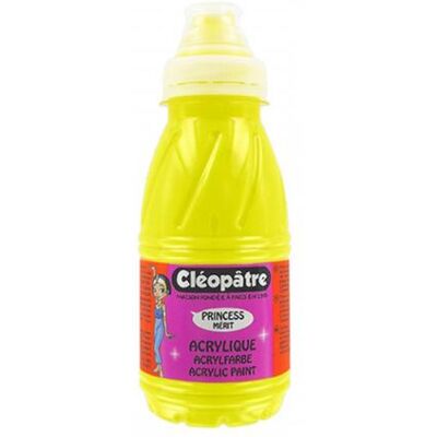 Cléopâtre Princess Mérit - Peinture - peinture acrylique - jaune primaire - opaque - 250 ml Jaune Cléopâtre Princess Mérit - Peinture - peinture acrylique - jaune primaire - opaque - 250 ml Jaune
