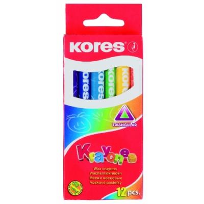 Crayons de cire colorés - 12 couleurs - Texture douce - Forme triangulaire - fournitures d'art Crayons de cire colorés - 12 couleurs - Texture douce - Forme triangulaire - fournitures d'art