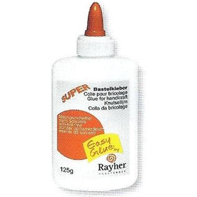 Rayher Colle blanche pour loisirs créatifs, flacon 125 g Rayher Colle blanche pour loisirs créatifs, flacon 125 g