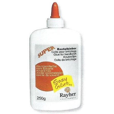 Rayher Colle blanche pour loisirs créatifs, flacon 250 g Rayher Colle blanche pour loisirs créatifs, flacon 250 g
