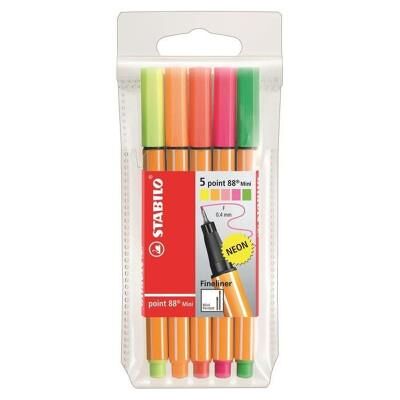 STABILO Point 88 Mini Fineliner - 3 Couleurs Variantes - Type de produit: Fineliner STABILO Point 88 Mini Fineliner - 3 Couleurs Variantes - Type de produit: Fineliner