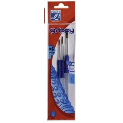 L&b education - 807303 - loisir créatif - pinceaux grippy poney education rond n°6 10 14 - assortiment L&b education - 807303 - loisir créatif - pinceaux grippy poney education rond n°6 10 14 - assortiment