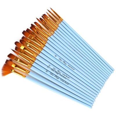 Marque Générique 20 PCS Nylon Art De Cheveux Peinture Pinceaux Artiste Aquarelle Pinceau Stylo Dessin Outils Set Marque Générique 20 PCS Nylon Art De Cheveux Peinture Pinceaux Artiste Aquarelle Pinceau Stylo Dessin Outils Set