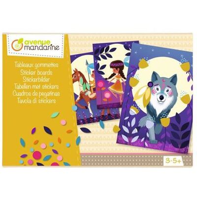Kit créatif Avenue Mandarine Tableau de Gommettes Kit créatif Avenue Mandarine Tableau de Gommettes