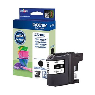 Brother LC221BK - noir - originale - cartouche d'encre Noir Brother LC221BK - noir - originale - cartouche d'encre Noir