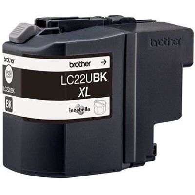 Brother LC22UBK - XL - noir - originale - cartouche d'encre Noir Brother LC22UBK - XL - noir - originale - cartouche d'encre Noir