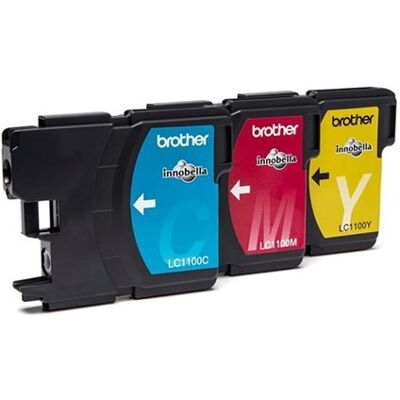 Brother LC1100RBWBP - jaune, cyan, magenta - originale - cartouche d'encre Brother LC1100RBWBP - jaune, cyan, magenta - originale - cartouche d'encre