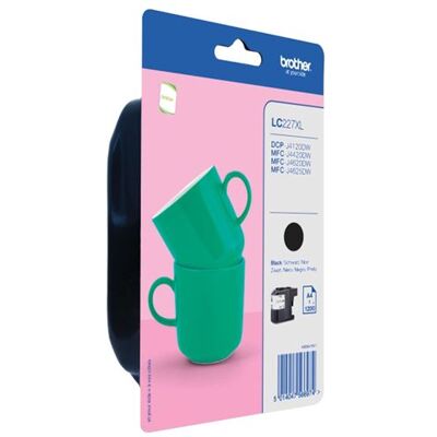 Brother LC227XLBKBP - À rendement élevé - noir - original - blister - cartouche d'encre - pour Brother DCP-J4120DW, MFC-J4420DW, MFC-J4625DW Brother LC227XLBKBP - À rendement élevé - noir - original - blister - cartouche d'encre - pour Brother DCP-J4120DW, MFC-J4420DW, MFC-J4625DW