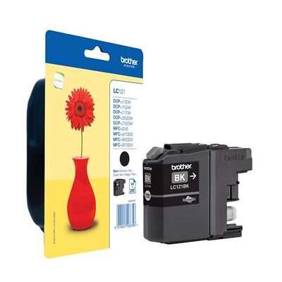Brother LC121BK - Noir - original - cartouche d'encre - pour Brother DCP-J100, J105, J132, J152, J552, J752, MFC-J245, J470, J650, J870 Noir Brother LC121BK - Noir - original - cartouche d'encre - pour Brother DCP-J100, J105, J132, J152, J552, J752, MFC-J245, J470, J650, J870 Noir