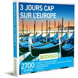BONGO Coffret Cadeau - Cap sur l'Europe, 3 jours BONGO Coffret Cadeau - Cap sur l'Europe, 3 jours