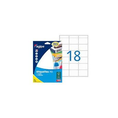 Agipa - Etiquette Adhesifs A5 20x67 - Etui 288 Agipa - Etiquette Adhesifs A5 20x67 - Etui 288