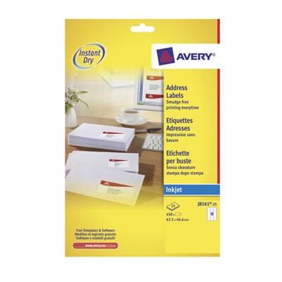 Avery Dennison Avery - étiquettes adresses - 450 étiquette(s) Blanc Avery Dennison Avery - étiquettes adresses - 450 étiquette(s) Blanc