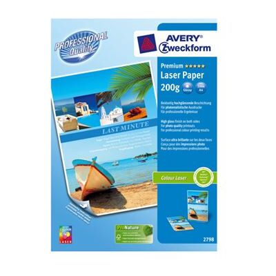 Avery Dennison Avery Zweckform Premium Colour Laser Paper 2798 - papier - 100 feuille(s) Avery Dennison Avery Zweckform Premium Colour Laser Paper 2798 - papier - 100 feuille(s)