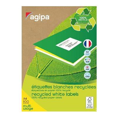 Étiquettes recyclées APLI 101186 - Usage multiple 70x35mm - 2400 pcs Étiquettes recyclées APLI 101186 - Usage multiple 70x35mm - 2400 pcs