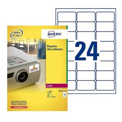 Avery Dennison Avery TripleBond Labels L6141 - étiquettes - 480 étiquette(s) Blanc Avery Dennison Avery TripleBond Labels L6141 - étiquettes - 480 étiquette(s) Blanc