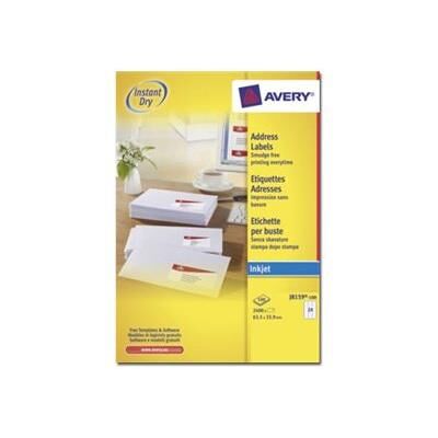 Avery Dennison Avery - étiquettes adresses - 2400 étiquette(s) Avery Dennison Avery - étiquettes adresses - 2400 étiquette(s)