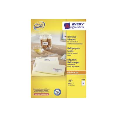 Avery Dennison Avery - étiquettes multi-emploi - 3000 étiquette(s) Avery Dennison Avery - étiquettes multi-emploi - 3000 étiquette(s)