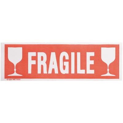 Agipa - Etiquettes Adhesives Fragile 190x60 - Sachet De 100 Agipa - Etiquettes Adhesives Fragile 190x60 - Sachet De 100
