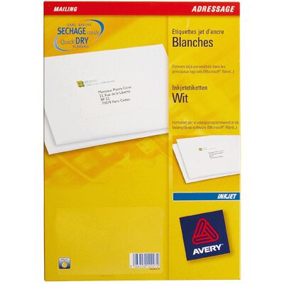 Avery - Etiquette Jet D'encre 99,1x93,1 - Boite De 150 Avery - Etiquette Jet D'encre 99,1x93,1 - Boite De 150