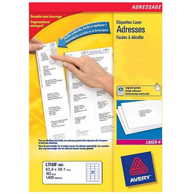 Avery Dennison Avery Etiquettes Adresse L7160-40 Avery Dennison Avery Etiquettes Adresse L7160-40