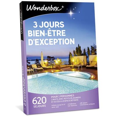 Coffret cadeau Wonderbox 3 Jours Bien-Être D'Exception - FR Coffret cadeau Wonderbox 3 Jours Bien-Être D'Exception - FR