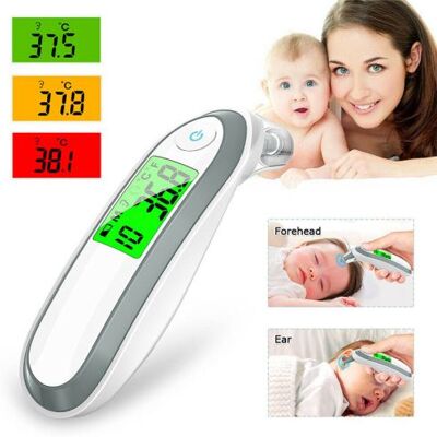 Thermomètre infrarouge de fièvre de corps d'IR numérique bébé / adulte front et d'oreille Thermomètre infrarouge de fièvre de corps d'IR numérique bébé / adulte front et d'oreille