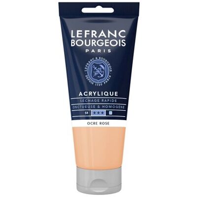 Lefranc Bourgeois - Acrylique Fin Tube - 80 ml - 301-Ocre Rose - Tube de peinture acrylique Lefranc Bourgeois - Acrylique Fin Tube - 80 ml - 301-Ocre Rose - Tube de peinture acrylique