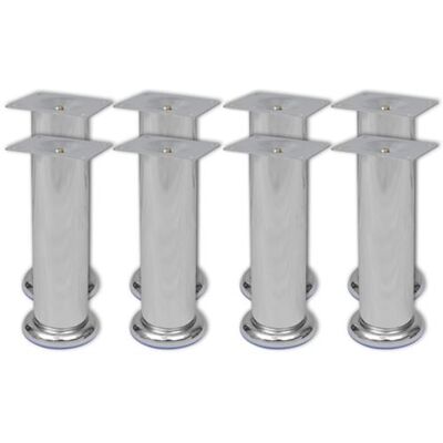 vidaXL Pieds de Canapé Chrome 8 pcs 180mm vidaXL Pieds de Canapé Chrome 8 pcs 180mm