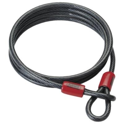 Câble en acier Cobra noir ABUS - 8mm x 200cm Câble en acier Cobra noir ABUS - 8mm x 200cm