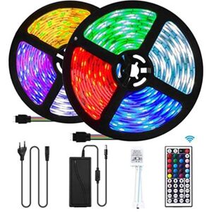 Générique Rubans Led Étanche 10M 5050 Led RGB - Multicolore - Télécommande Infrarouge 44 touches Multicolore Générique Rubans Led Étanche 10M 5050 Led RGB - Multicolore - Télécommande Infrarouge 44 touches Multicolore