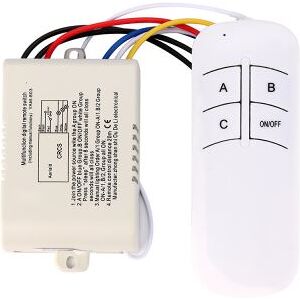 AUCUNE 3 Way ON / OFF 220 V récepteur sans fil Lampe télécommande RF Interrupteur Nouveau Pealer574 AUCUNE 3 Way ON / OFF 220 V récepteur sans fil Lampe télécommande RF Interrupteur Nouveau Pealer574
