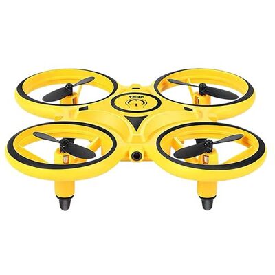 Drone,Regarder la télécommande,Détection de gestes - Jaune Drone,Regarder la télécommande,Détection de gestes - Jaune