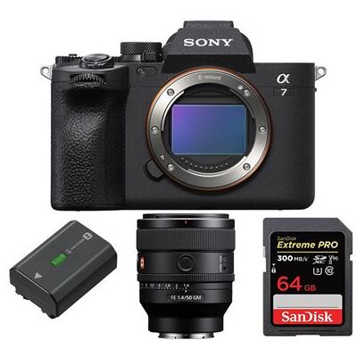 Sony Alpha A7 Mark IV Boîtier + FE 50 mm f1.4 GM + Batterie rechargeable Sony NP-FZ100 série Z + SanDisk 64GB Extreme Pro SDXC UHS-II U3 V90 300MB/s Noir Sony Alpha A7 Mark IV Boîtier + FE 50 mm f1.4 GM + Batterie rechargeable Sony NP-FZ100 série Z + SanDisk 64GB Extreme Pro SDXC UHS-II U3 V90 300MB/s Noir