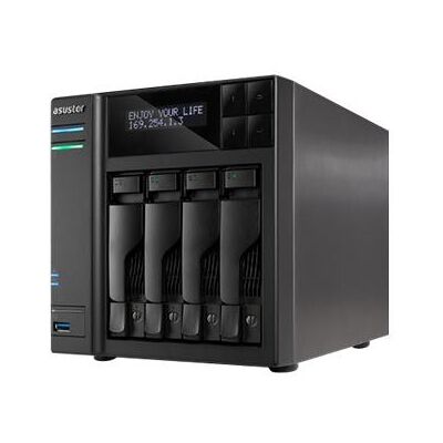 ASUSTOR AS7004T - Serveur NAS - 4 Baies - SATA 6Gb/s / eSATA - HDD - RAID 0 1 5 6 10 JBOD - RAM 2 Go - Gigabit Ethernet - iSCSI support Noir ASUSTOR AS7004T - Serveur NAS - 4 Baies - SATA 6Gb/s / eSATA - HDD - RAID 0 1 5 6 10 JBOD - RAM 2 Go - Gigabit Ethernet - iSCSI support Noir