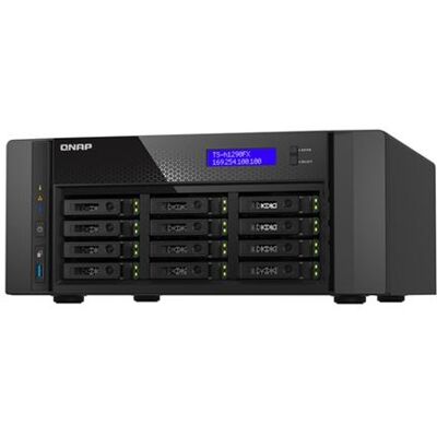 QNAP TS-h1290FX - Serveur NAS - 12 Baies - SATA 6Gb/s / PCIe (NVMe) / U.2 - RAM 128 Go - 25 Gigabit Ethernet / 2.5 Gigabit Ethernet - iSCSI support QNAP TS-h1290FX - Serveur NAS - 12 Baies - SATA 6Gb/s / PCIe (NVMe) / U.2 - RAM 128 Go - 25 Gigabit Ethernet / 2.5 Gigabit Ethernet - iSCSI support