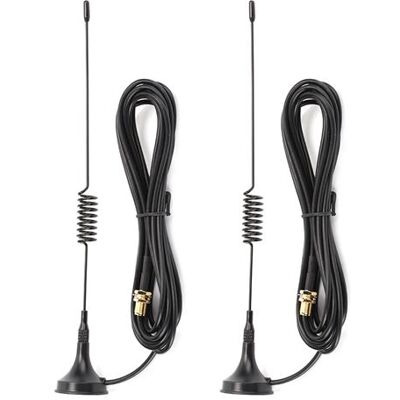 Générique Antennes d'Amplificateur de Signal Magnétique de Voiture pour Talkie Walkie Baofeng UV-5R 8 W 2Pcs Générique Antennes d'Amplificateur de Signal Magnétique de Voiture pour Talkie Walkie Baofeng UV-5R 8 W 2Pcs