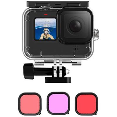 Boîtier étanche SZSMART pour GoPro Hero 9/10/11/12 + filtre Boîtier étanche SZSMART pour GoPro Hero 9/10/11/12 + filtre