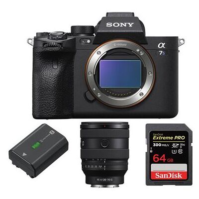 Sony Alpha A7S III Boîtier + FE 20-70 mm F4 G + Sony NP-FZ100 Batterie rechargeable série Z + SanDisk 64GB Extreme PRO UHS-II SDXC 300 MB/s Noir Sony Alpha A7S III Boîtier + FE 20-70 mm F4 G + Sony NP-FZ100 Batterie rechargeable série Z + SanDisk 64GB Extreme PRO UHS-II SDXC 300 MB/s Noir