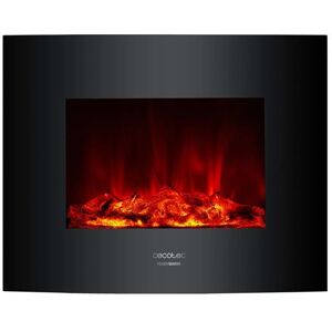Cheminée murale électrique décorative Cecotec Warm 2600 Curved Flames 2000W Noir Cheminée murale électrique décorative Cecotec Warm 2600 Curved Flames 2000W Noir