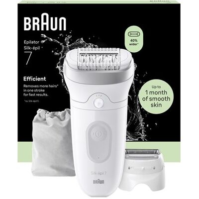 Épilateur Braun Silk Épil 7 SE7-030 Blanc Blanc Épilateur Braun Silk Épil 7 SE7-030 Blanc Blanc